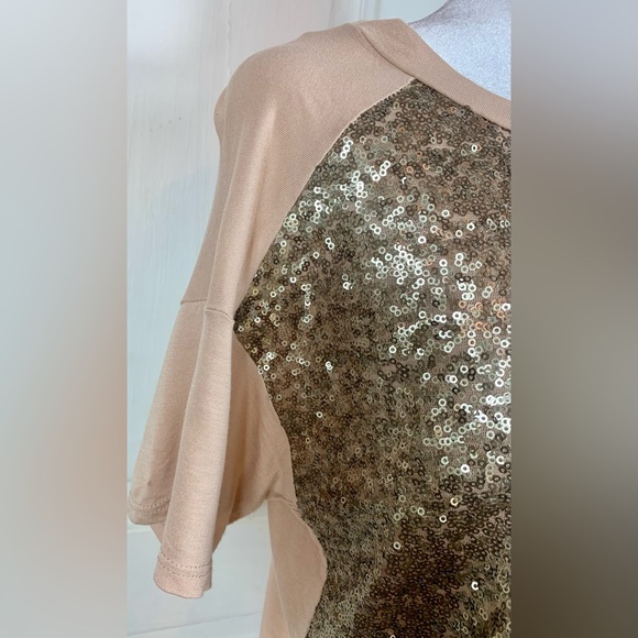 Charming Charlie Short Sleeved Sequined T-shirt - Women’s - Picture 3 of 8